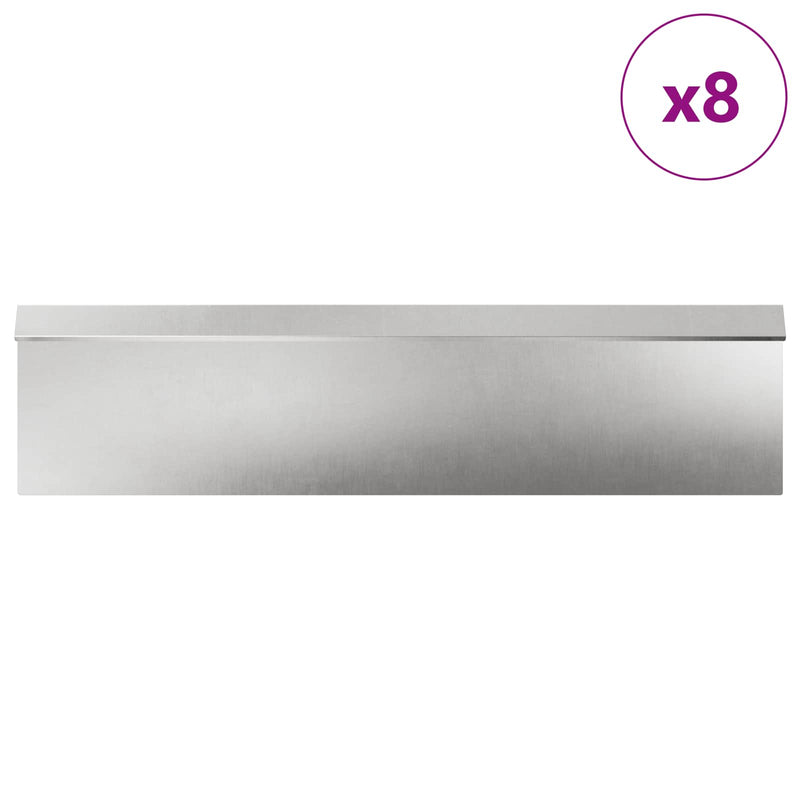 Chargez l'image dans la visionneuse de la galerie, Vidaxl slakkenhekken 12 pcs zilver roestvrij staal
