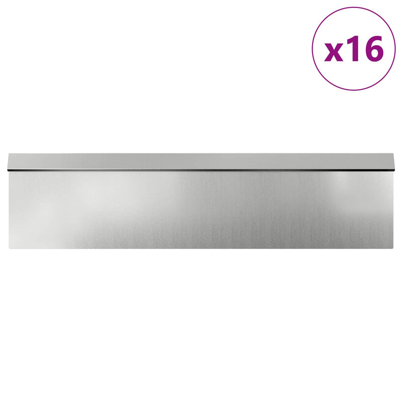 Afbeelding laden in galerijviewer, Vidaxl slakkenhekken 20 pcs zilver gegalvaniseerd staal
