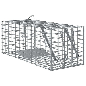 Vidaxl dierenvallen antraciet 31 x 13 x 12cm staal