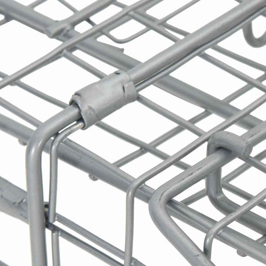 Vidaxl dierenvallen antraciet 61 x 20 x 21,5 cm staal