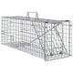 Vidaxl dierenvallen antraciet 61 x 20 x 21,5 cm staal