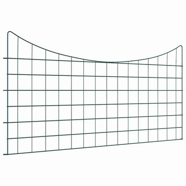 Vidaxl vijverhekken set 5 pcs groen 100 x 50 cm staal