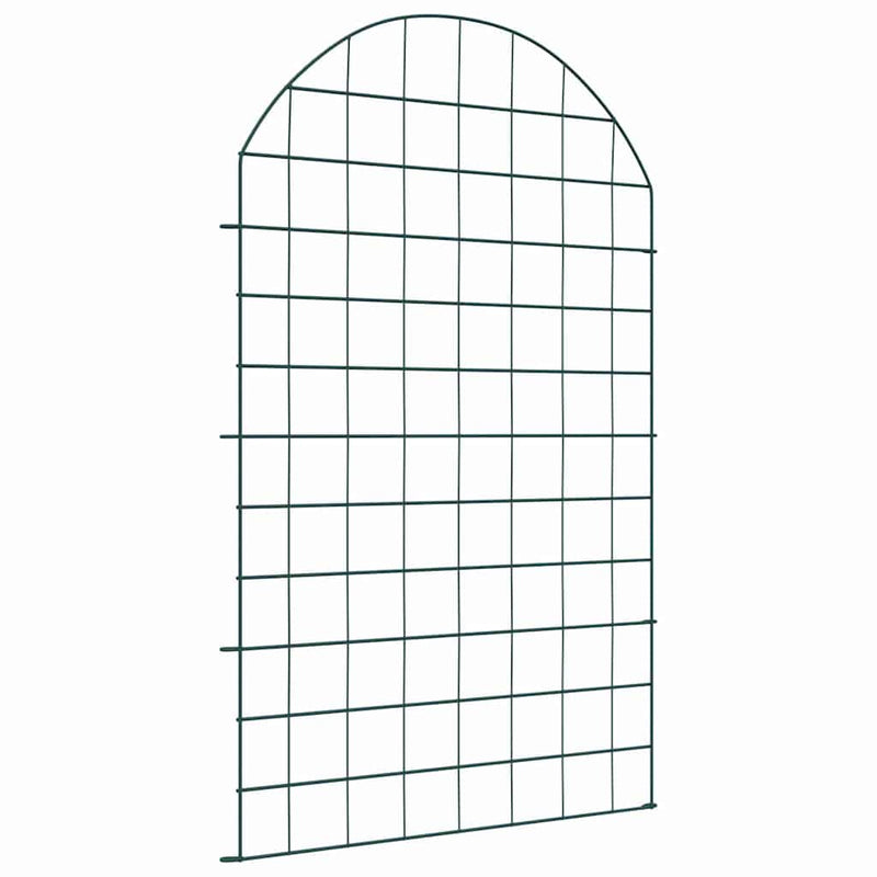 Afbeelding laden in galerijviewer, Vidaxl vijverhekken set 8 pcs groen 50 x 80 cm staal
