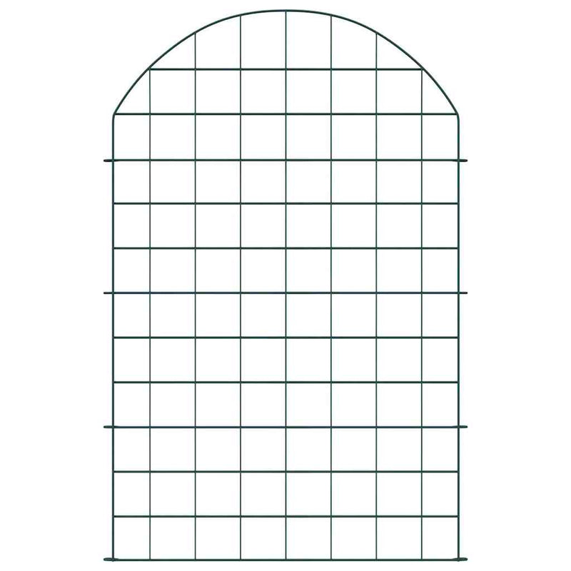 Afbeelding laden in galerijviewer, Vidaxl vijverhekken set 8 pcs groen 50 x 80 cm staal
