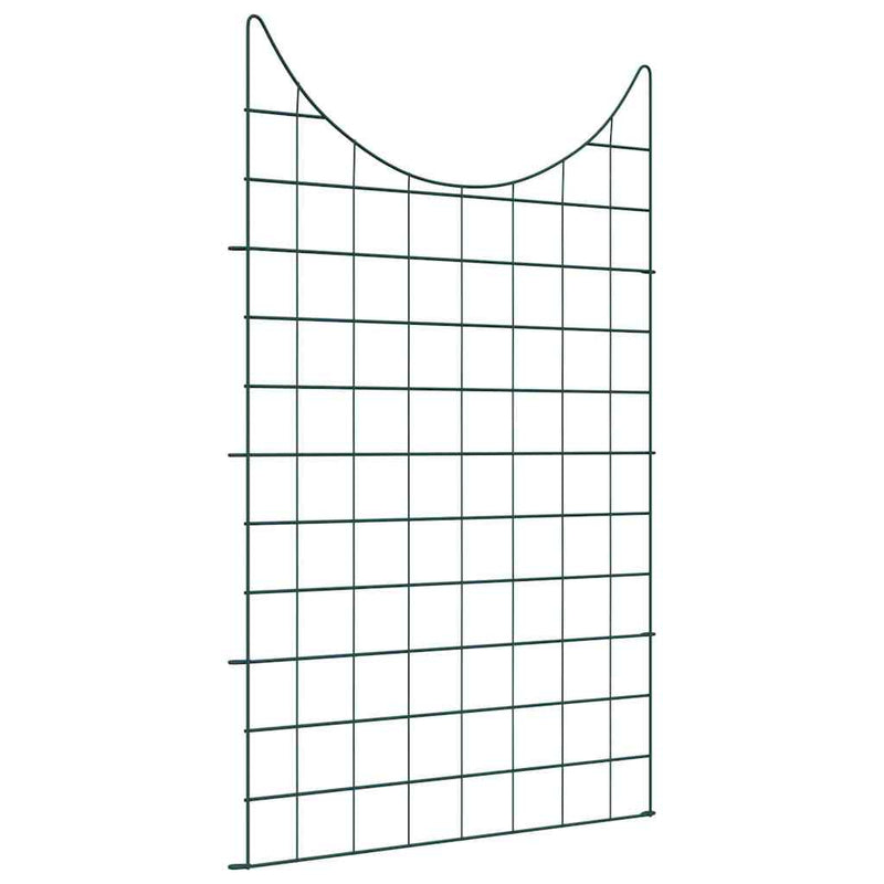 Afbeelding laden in galerijviewer, Vidaxl vijverhekken set 8 pcs groen 50 x 80 cm staal
