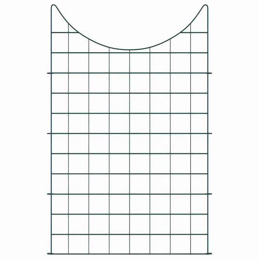 Vidaxl vijverhekken set 8 pcs groen 50 x 80 cm staal