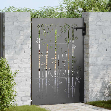 Vidaxl tuinpoort met slot zwart 85 x 150 cm poedergecoat staal