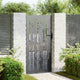 Vidaxl tuinpoort met slot zwart 85 x 200 cm poedergecoat staal