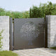 Vidaxl tuinpoort met slot zwart 110 x 105 cm poedergecoat staal