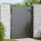 Vidaxl tuinpoort met slot zwart 105 x 130 cm gepoedercoat staal
