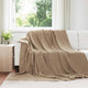 Vidaxl gooi deken kameel 220 x 240 cm fleece