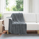 Vidaxl kleden 6 pcs donkergrijs 130 x 150 cm fleece
