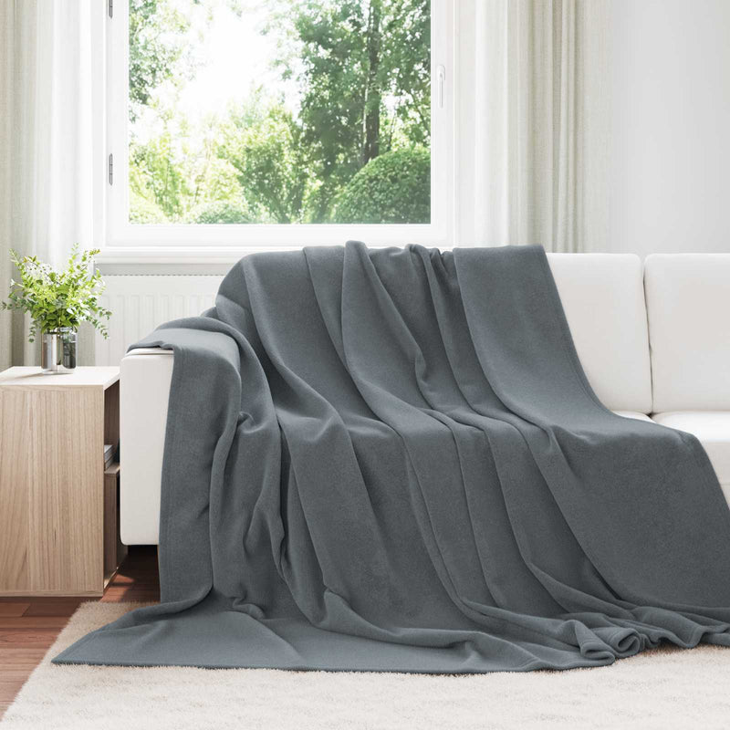 Afbeelding laden in galerijviewer, Vidaxl kleden 6 pcs donkergrijs 240 x 270 cm fleece
