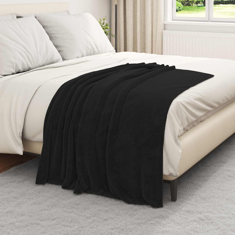 Afbeelding laden in galerijviewer, Vidaxl kleden 6 pcs zwart 130 x 150 cm fleece
