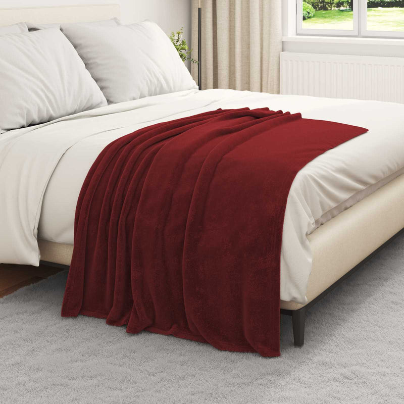 Afbeelding laden in galerijviewer, Vidaxl kleden 6 pcs bordeaux rood 130 x 150 cm fleece
