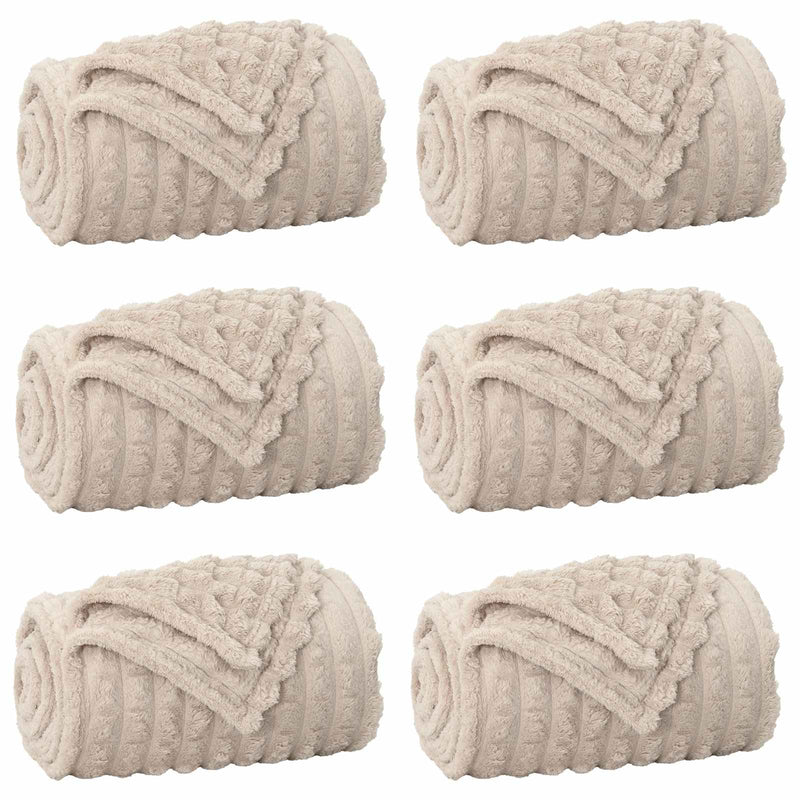 Afbeelding laden in galerijviewer, Vidaxl kleden 6 pcs beige 270 x 240 cm fleece
