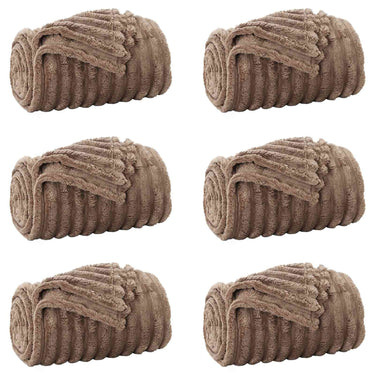 Vidaxl kleden 6 pcs kameel 150 x 130 cm fleece