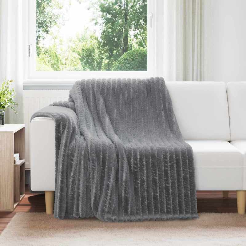 Afbeelding laden in galerijviewer, Vidaxl kleden 6 pcs donkergrijs 200 x 150 cm fleece
