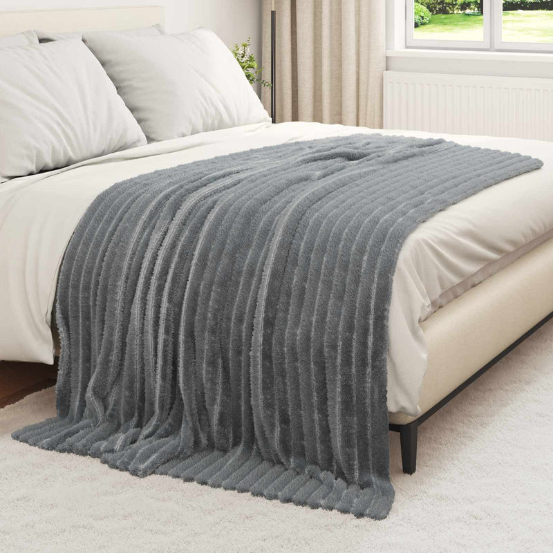 Afbeelding laden in galerijviewer, Vidaxl kleden 6 pcs donkergrijs 200 x 150 cm fleece
