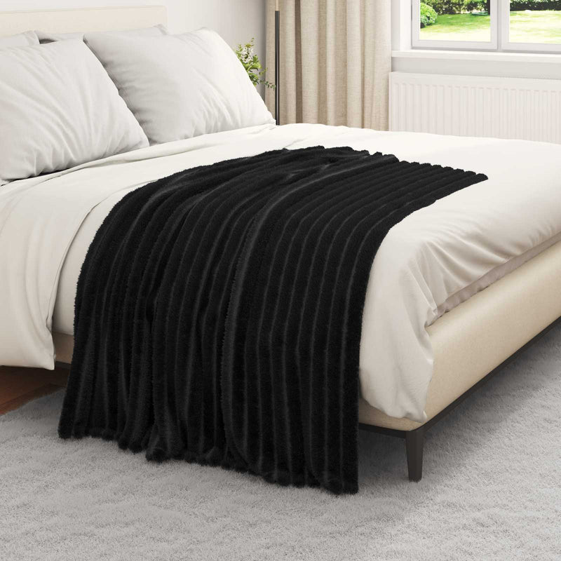 ギャラリービューアに画像をロードする, Vidaxl kleden 6 pcs zwart 150 x 130 cm fleece
