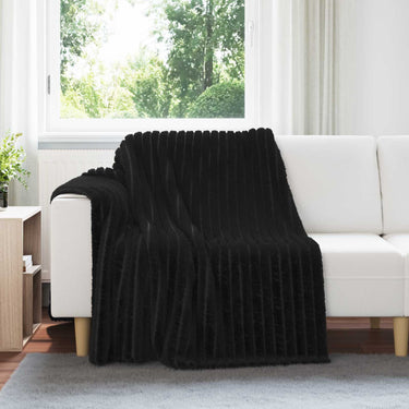 Vidaxl kleden 6 pcs zwart 200 x 150 cm fleece