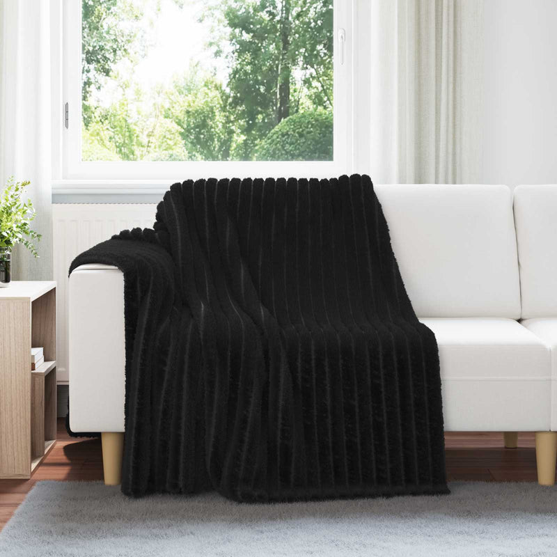 ギャラリービューアに画像をロードする, Vidaxl kleden 6 pcs zwart 200 x 150 cm fleece
