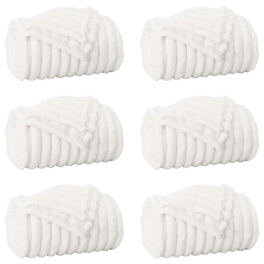 Vidaxl kleden 6 pcs wit 270 x 240 cm fleece