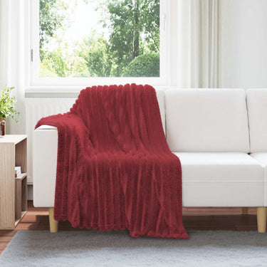 Vidaxl kleden 6 pcs bordeaux rood 150 x 130 cm fleece