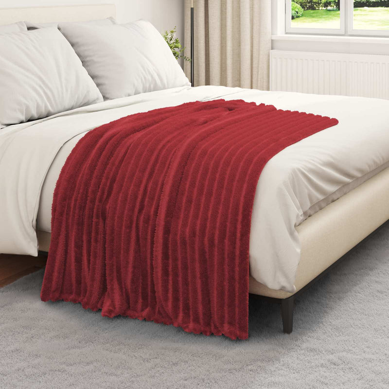 ギャラリービューアに画像をロードする, Vidaxl kleden 6 pcs bordeaux rood 150 x 130 cm fleece

