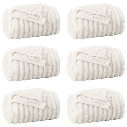 Vidaxl kleden 6 pcs crème 270 x 240 cm fleece