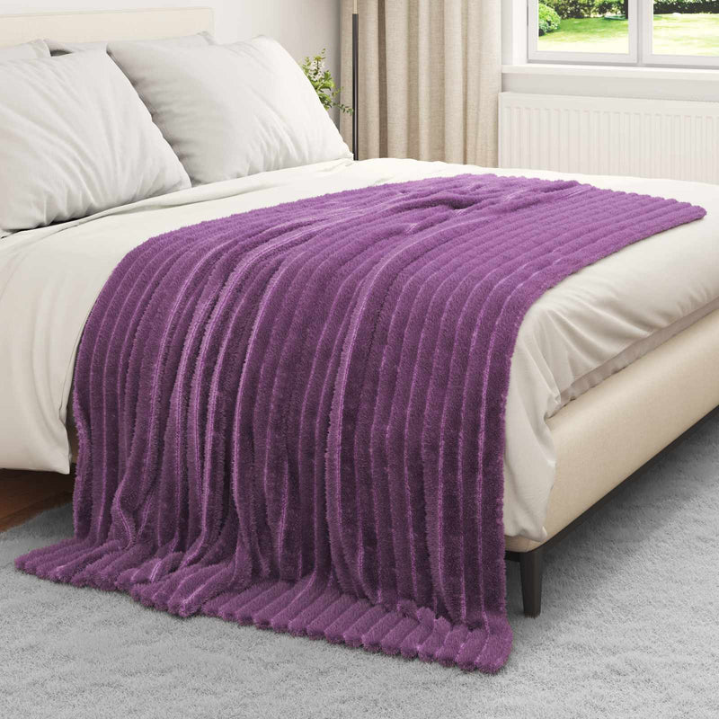 ギャラリービューアに画像をロードする, Vidaxl kleden 6 pcs paars 200 x 150 cm fleece
