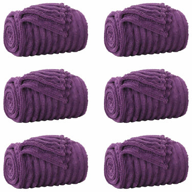 Vidaxl kleden 6 pcs paars 200 x 150 cm fleece