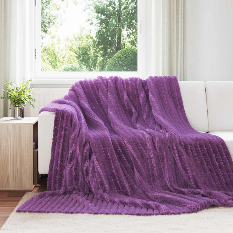 Afbeelding laden in galerijviewer, Vidaxl kleden 6 pcs paars 270 x 240 cm fleece
