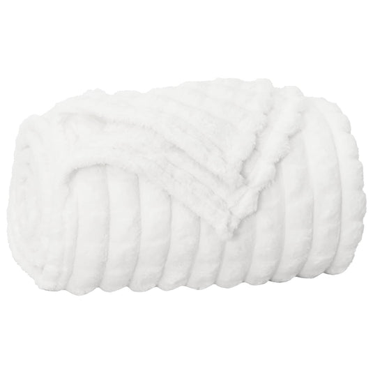 Vidaxl gooi deken wit 150 x 130 cm fleece