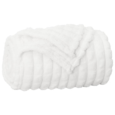 Vidaxl gooi deken wit 240 x 220 cm fleece
