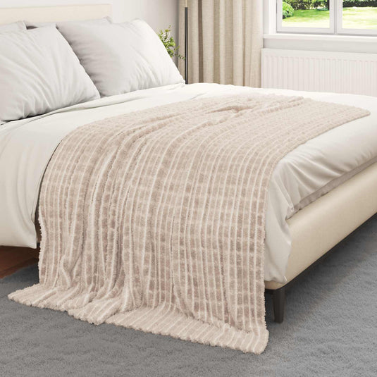 Vidaxl kleden 6 pcs beige 200 x 150 cm fleece