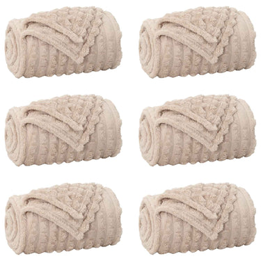 Vidaxl kleden 6 pcs beige 270 x 240 cm fleece