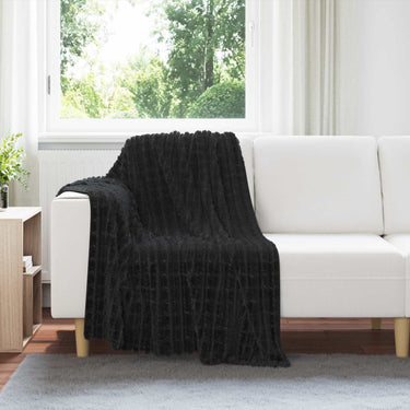 Vidaxl kleden 6 pcs zwart 150 x 130 cm fleece
