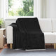 Vidaxl gooi deken zwart 150 x 200 cm fleece