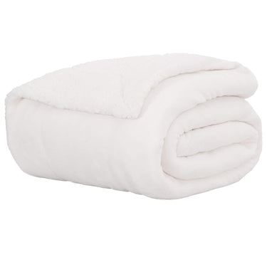 Vidaxl gooi deken wit 150 x 200 cm fleece