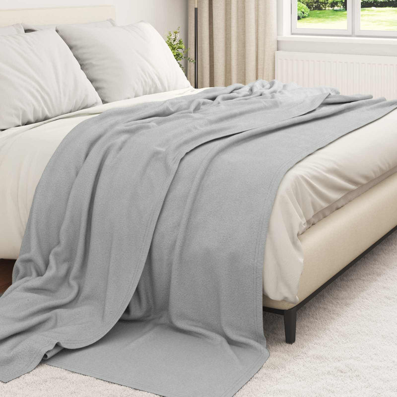 Chargez l'image dans la visionneuse de la galerie, Vidaxl gooi deken grijs 270 x 240 cm fleece
