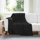 Vidaxl gooi deken zwart 200 x 150 cm fleece