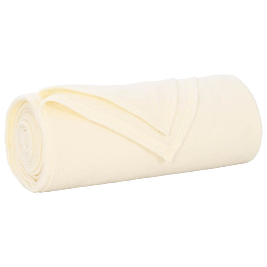Vidaxl gooi deken crème 270 x 240 cm fleece
