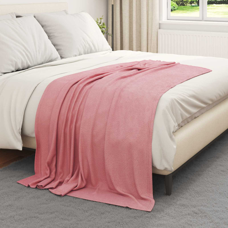 Chargez l'image dans la visionneuse de la galerie, Vidaxl gooi deken roze 170 x 130 cm fleece
