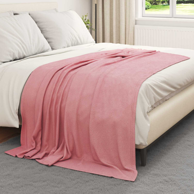 Chargez l'image dans la visionneuse de la galerie, Vidaxl gooi deken roze 200 x 150 cm fleece
