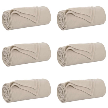 Vidaxl kleden 6 pcs beige 170 x 130 cm fleece