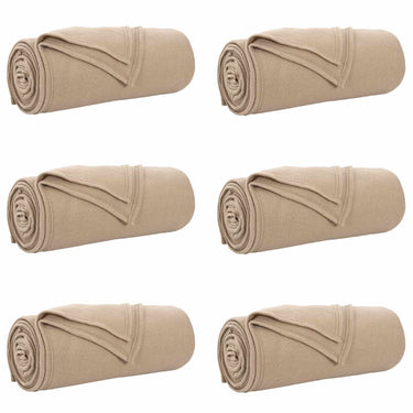 Vidaxl kleden 6 pcs kameel 200 x 150 cm fleece