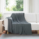 Vidaxl kleden 6 pcs donkergrijs 200 x 150 cm fleece