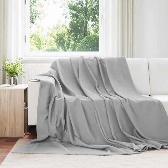 Vidaxl kleden 6 pcs grijs 240 x 220 cm fleece