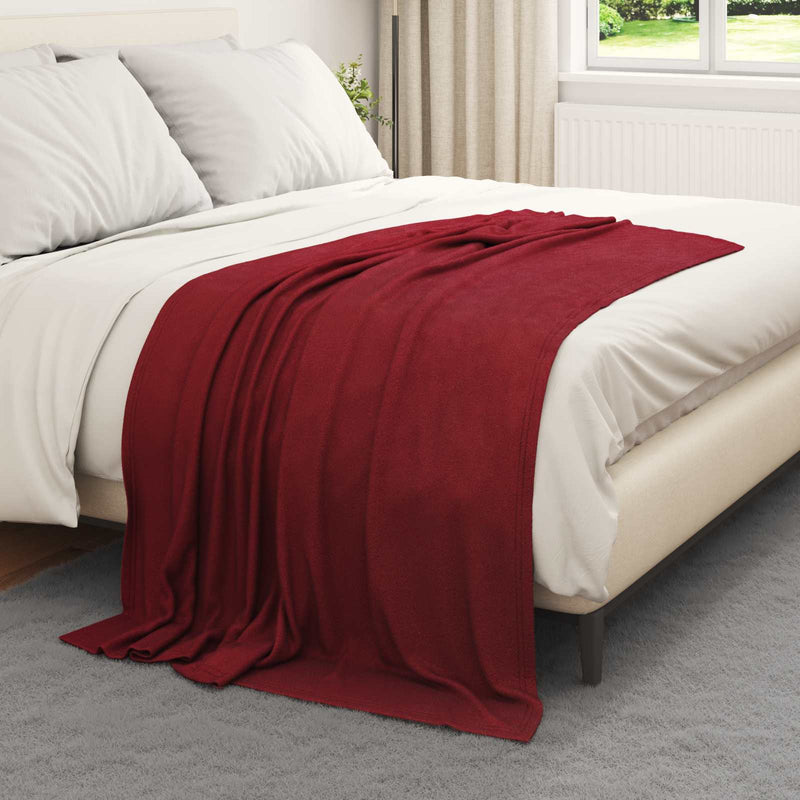 Chargez l'image dans la visionneuse de la galerie, Vidaxl kleden 6 pcs bordeaux rood 170 x 130 cm fleece

